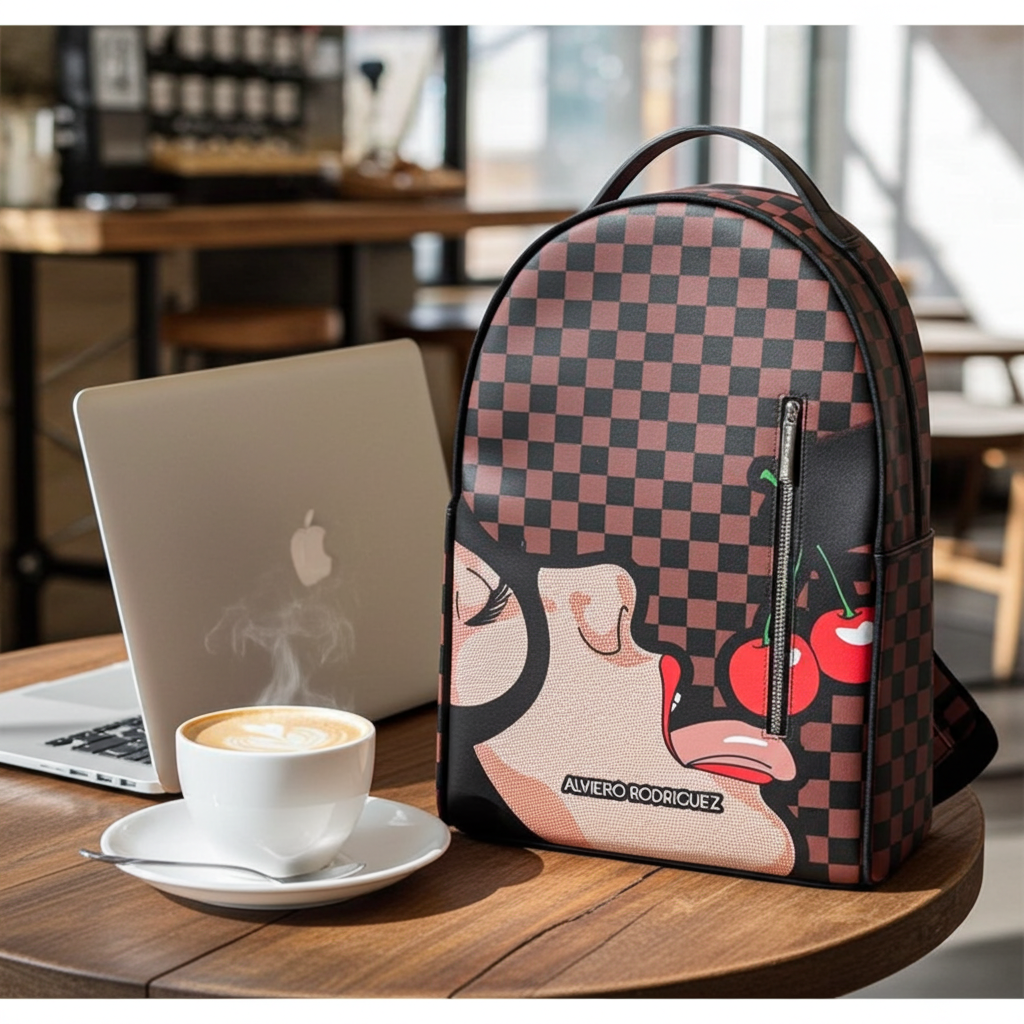 Alviero Street Backpack Cherry - Sweet Cokie