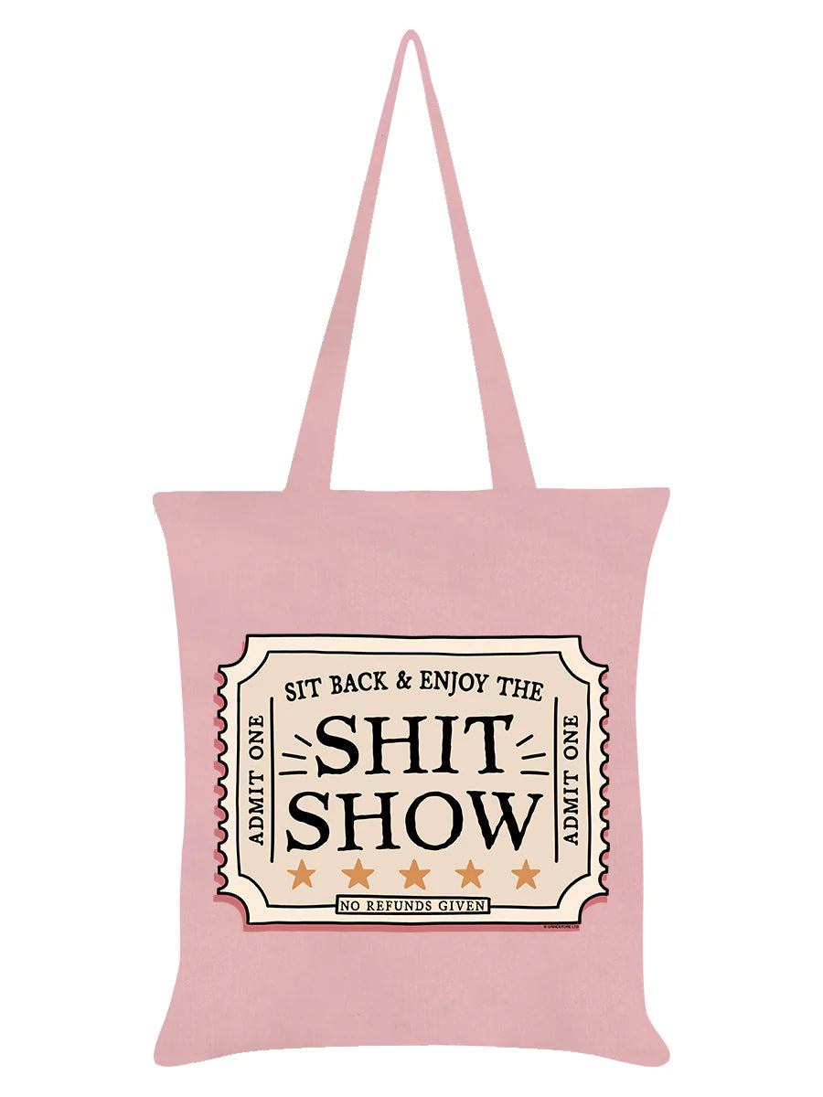 Enjoy The Sh!t Show Pale Pink Tote Bag - Sweet Cokie