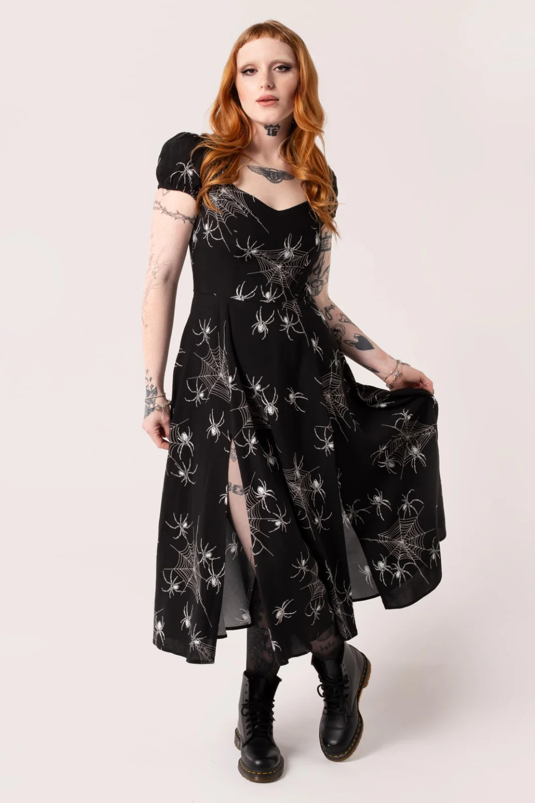 Grungy Spider Dress - Hell Bunny - Sweet Cokie