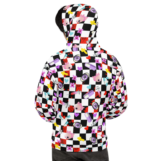 Patterned Hoodie | Yami Kawaii Mochi Mouse - Sweet Cokie