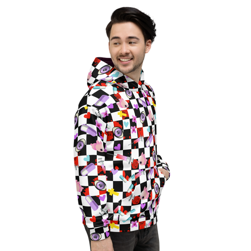 Patterned Hoodie | Yami Kawaii Mochi Mouse - Sweet Cokie
