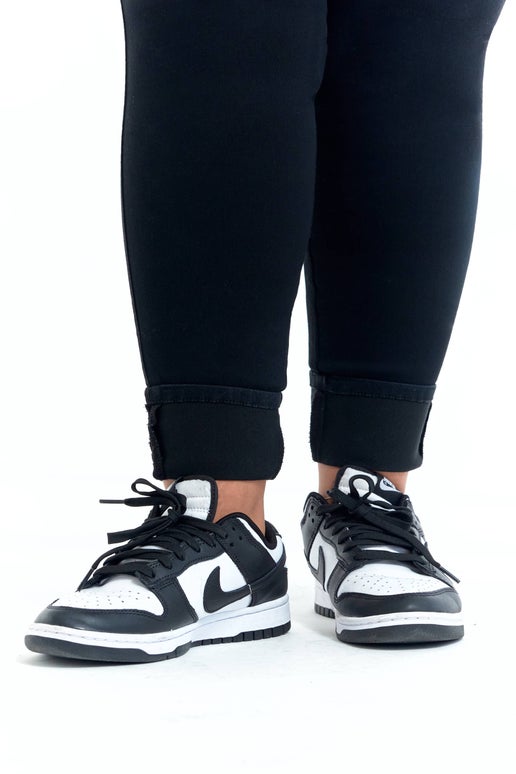 Plus Size Roll Cuff Jean in Black - Sweet Cokie