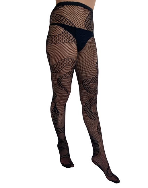 Snake Net Tights - Sweet Cokie