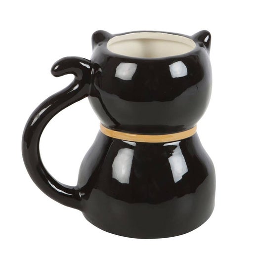 Spooky Black Cat Shaped Mug - Sweet Cokie