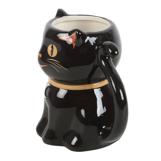 Spooky Black Cat Shaped Mug - Sweet Cokie