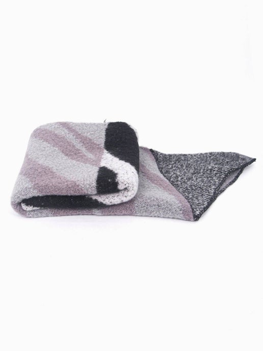 Zia Heavyweight Scarf - Dark Grey, Animal Stripe - Sweet Cokie