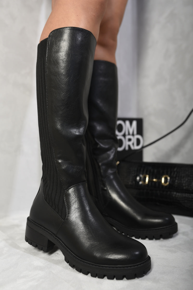 Zip Up Knee High Boots - Sweet Cokie