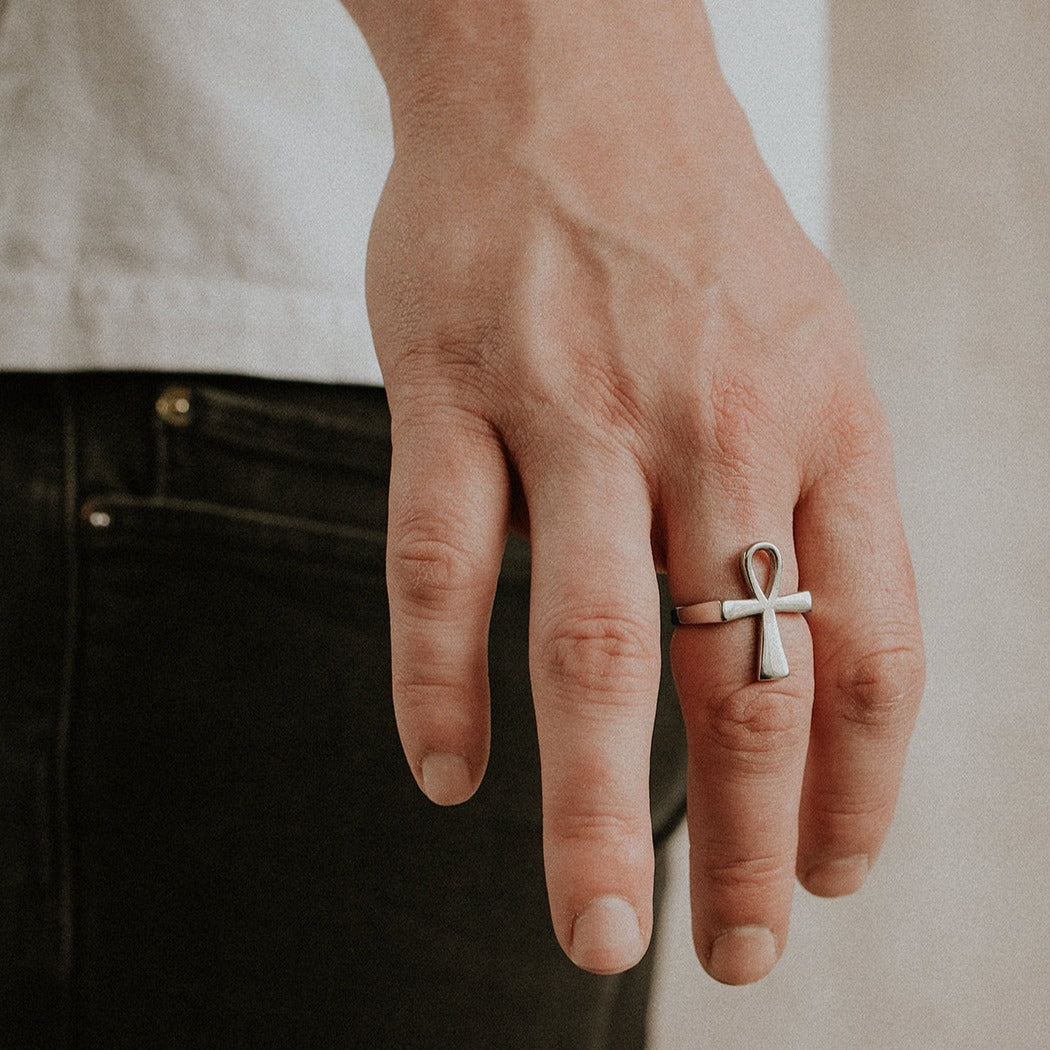 Ankh Ring Silver - Sweet Cokie 