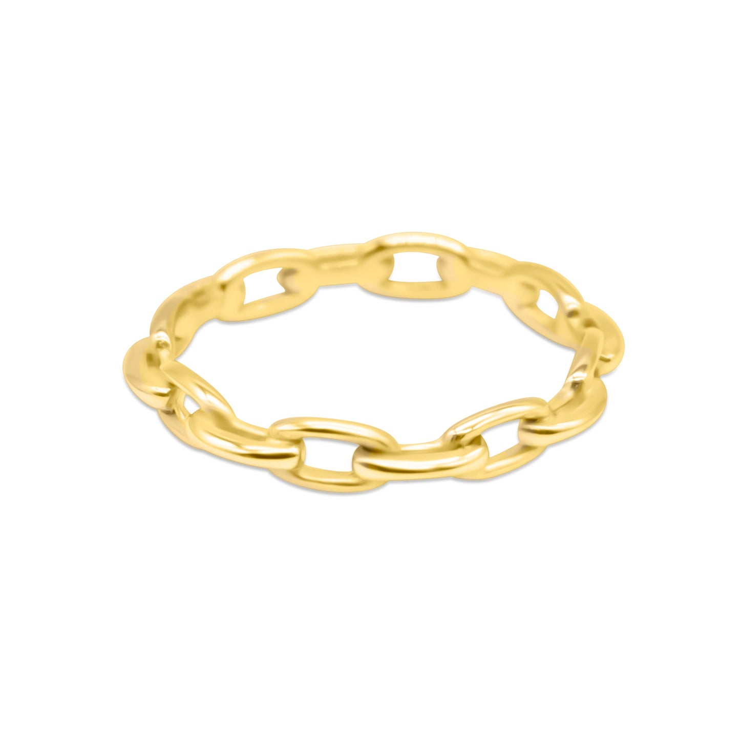 Chained Up Gold Plain Chain Stacking Ring - Sweet Cokie 