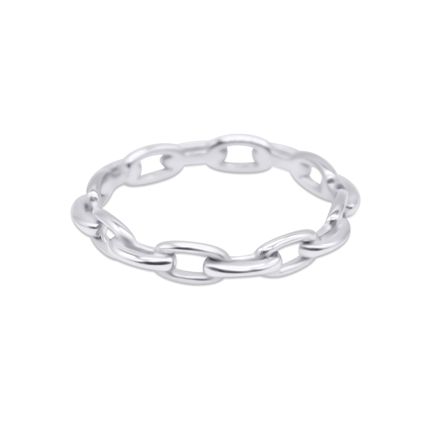 Chained Up Plain Chain Stacking Ring - Sweet Cokie 
