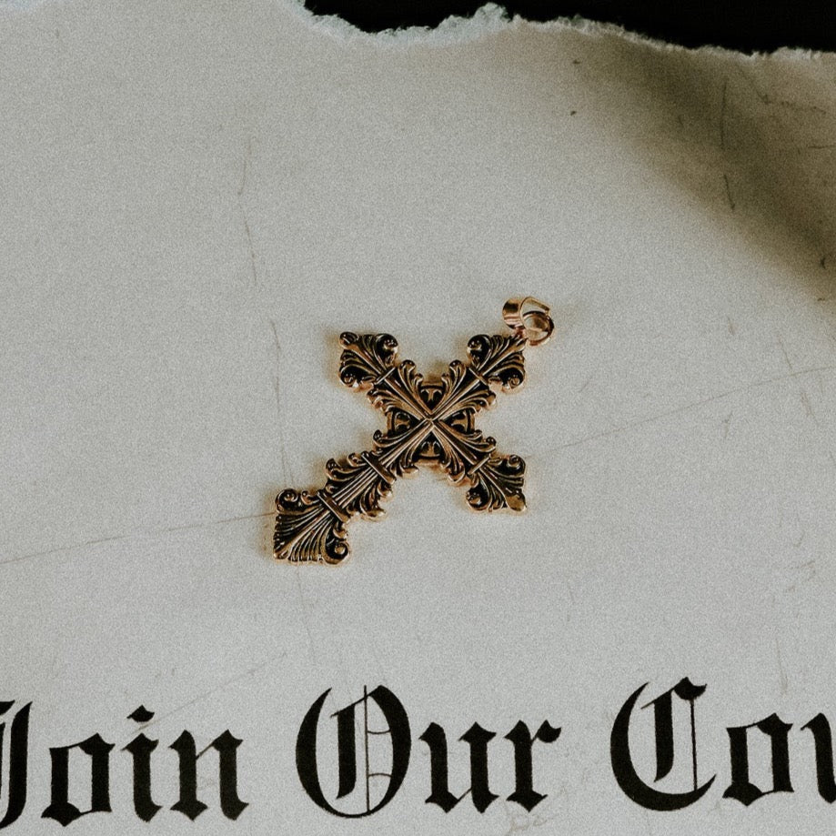 Charm Coven Lament Cross Charm Gold - Sweet Cokie 