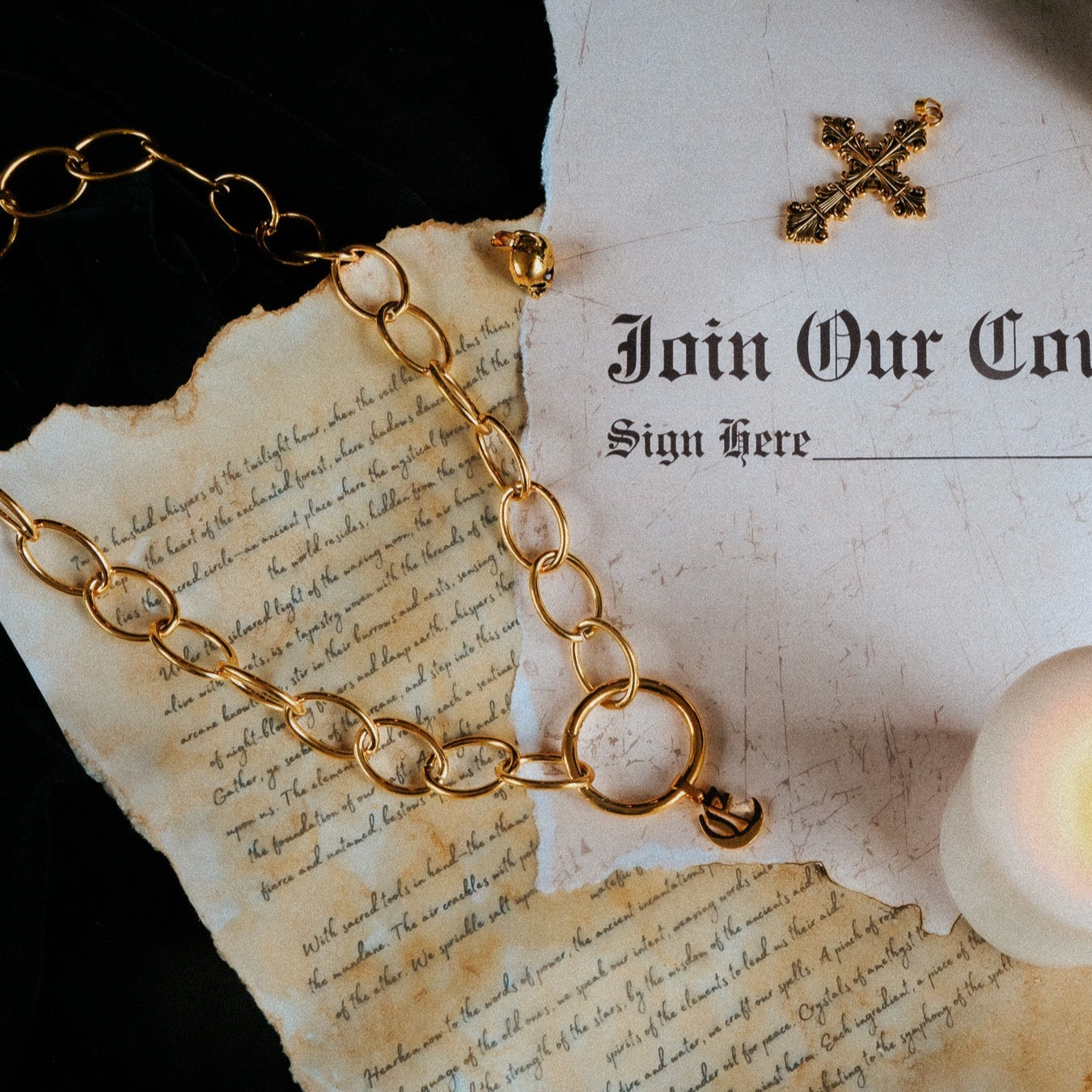 Charm Coven Talisman Necklace Gold - Sweet Cokie 