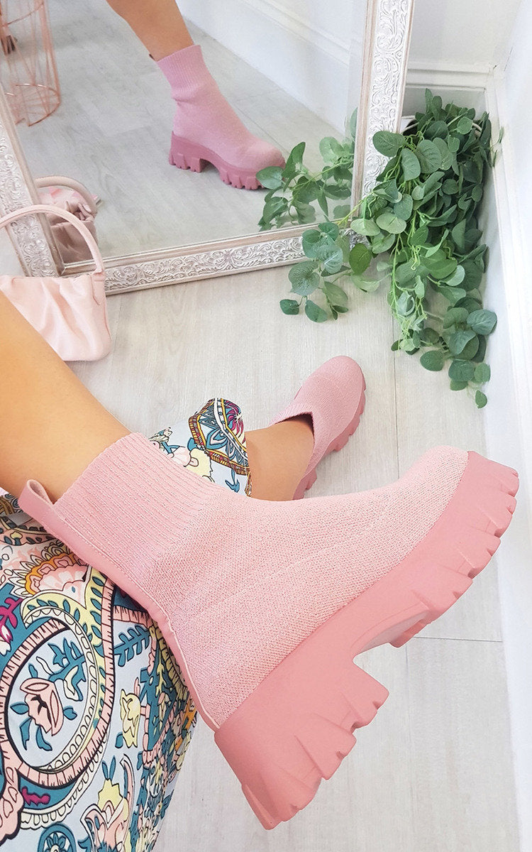 Chunky Sock Boots - Sweet Cokie 