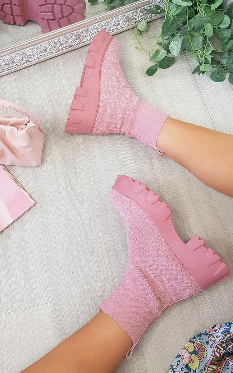 Chunky Sock Boots - Sweet Cokie 
