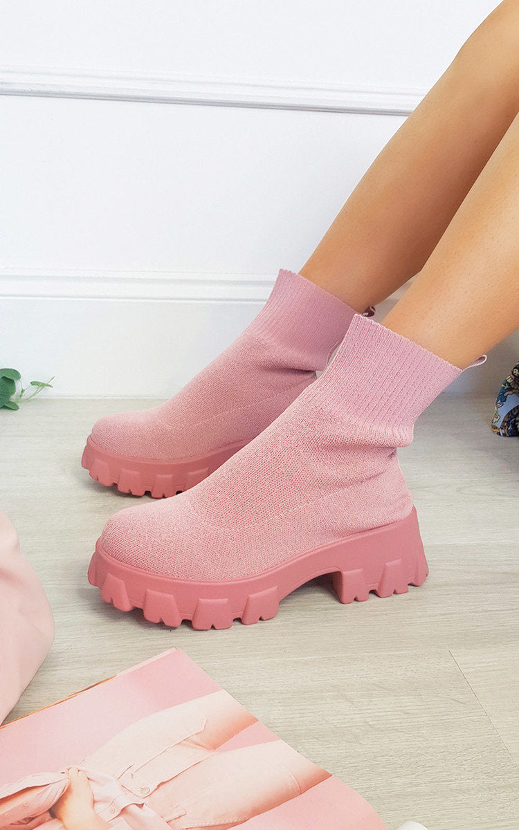 Chunky Sock Boots - Sweet Cokie 