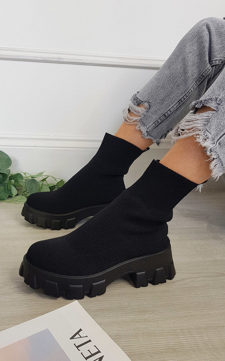 Chunky Sock Boots - Sweet Cokie 