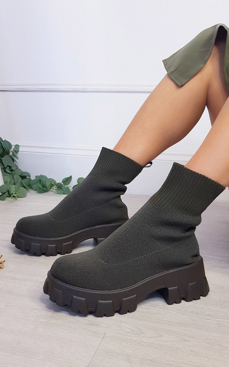 Chunky Sock Boots - Sweet Cokie 