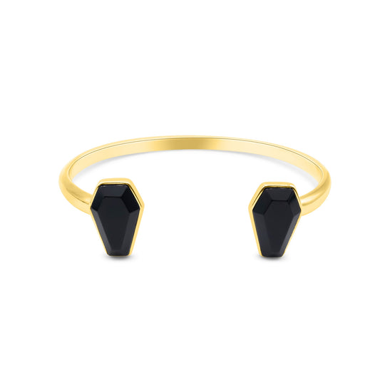 Crypt Gold Coffin Black Gothic Bangle - Sweet Cokie 