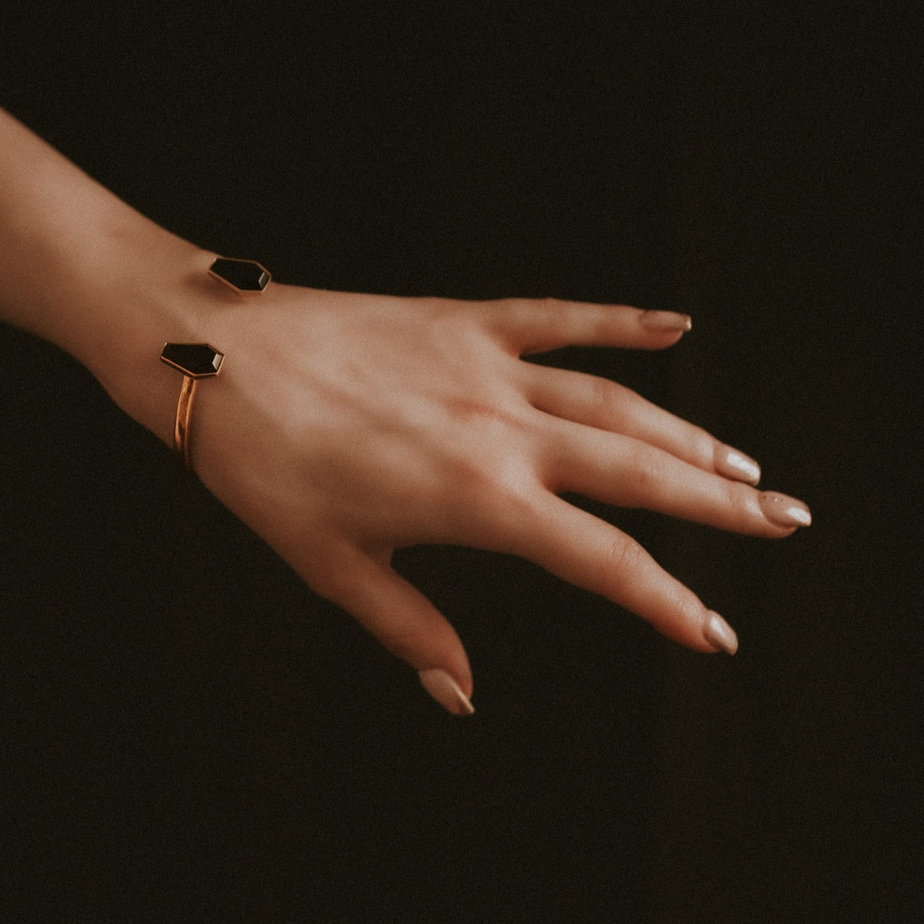 Crypt Gold Coffin Black Gothic Bangle - Sweet Cokie 