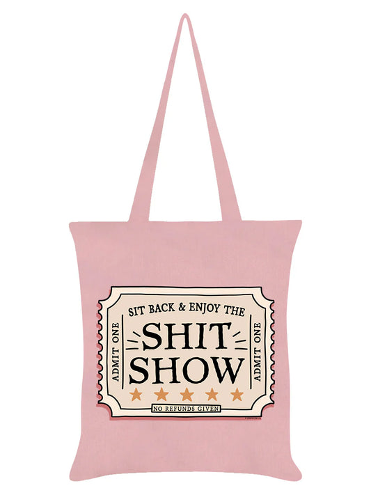 Enjoy The Sh!t Show Pale Pink Tote Bag - Sweet Cokie 