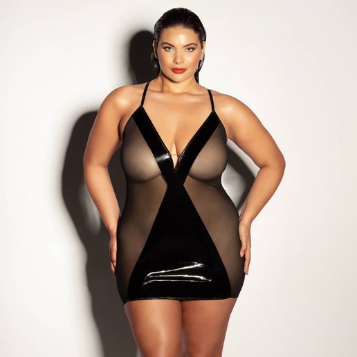 FINESSE FETISH VINYL BABYDOLL - Sweet Cokie 