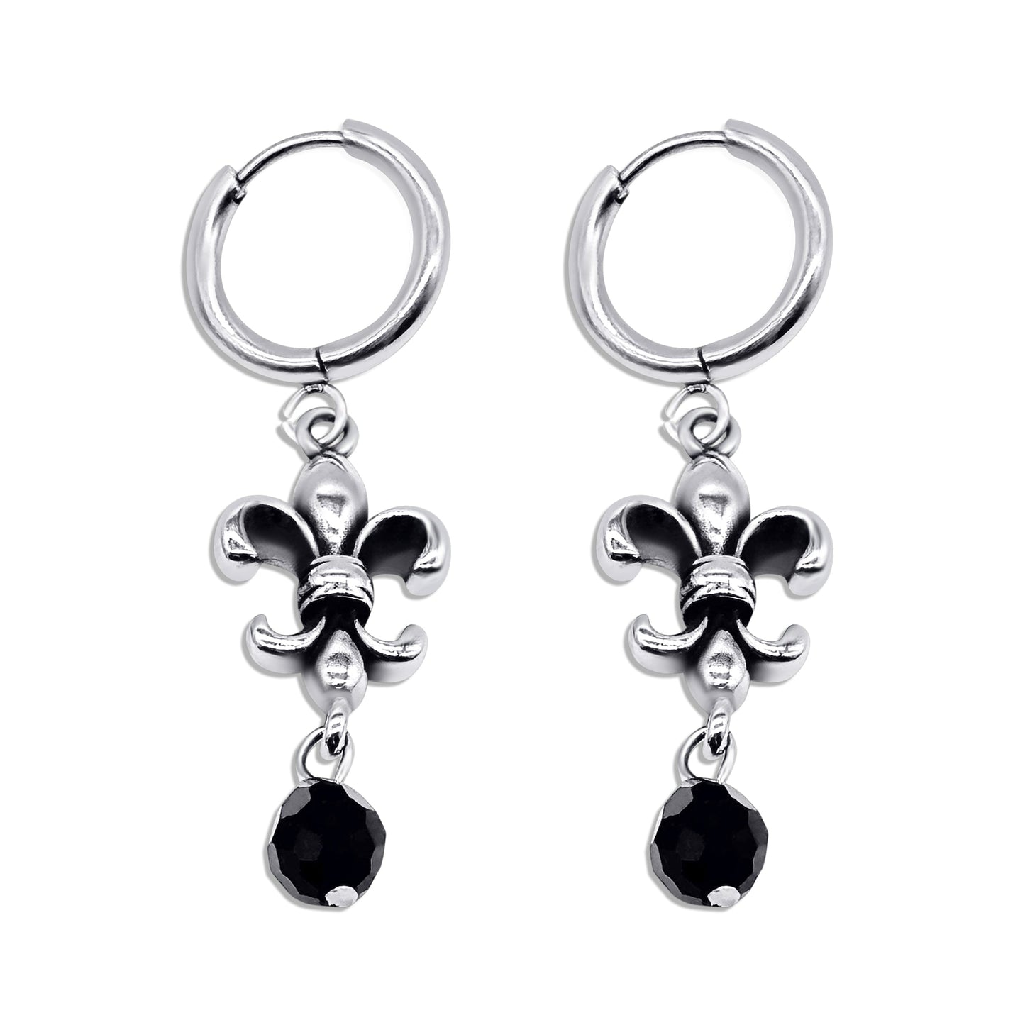 Fleur De Lis Hoop Earrings - Sweet Cokie 