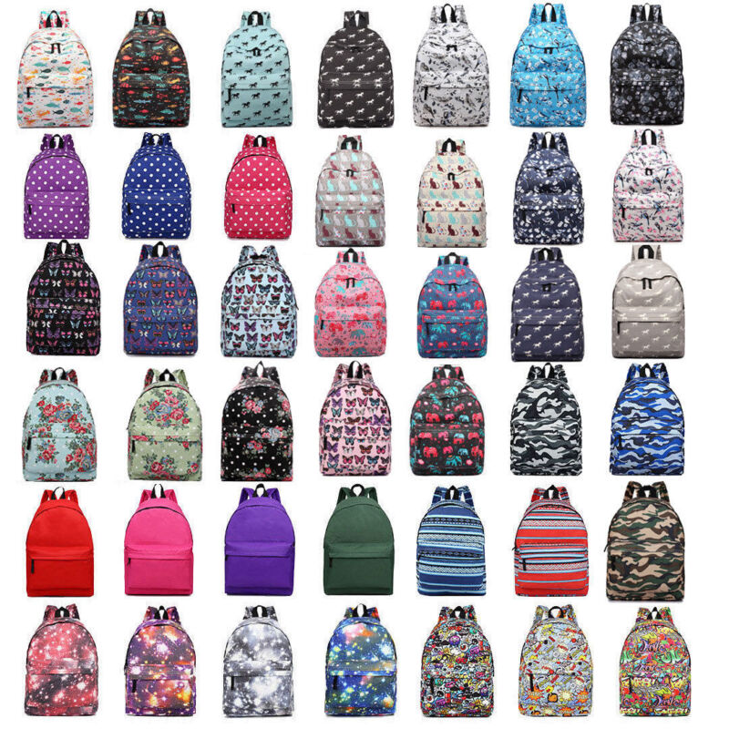 GIRLS BOYS RETRO BACKPACK SCHOOL RUCKSACK LAPTOP/TRAVEL/WORK BAG - Sweet Cokie 