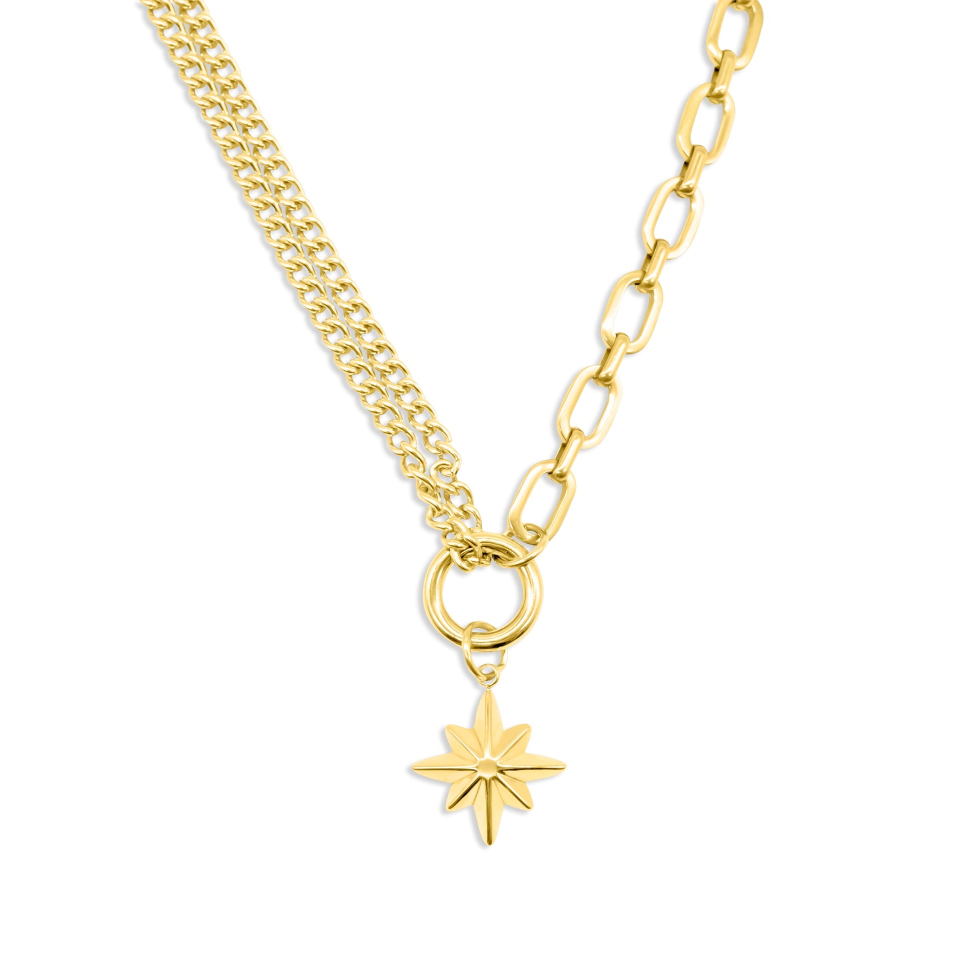 Gold Celeste North Star Necklace - Sweet Cokie 