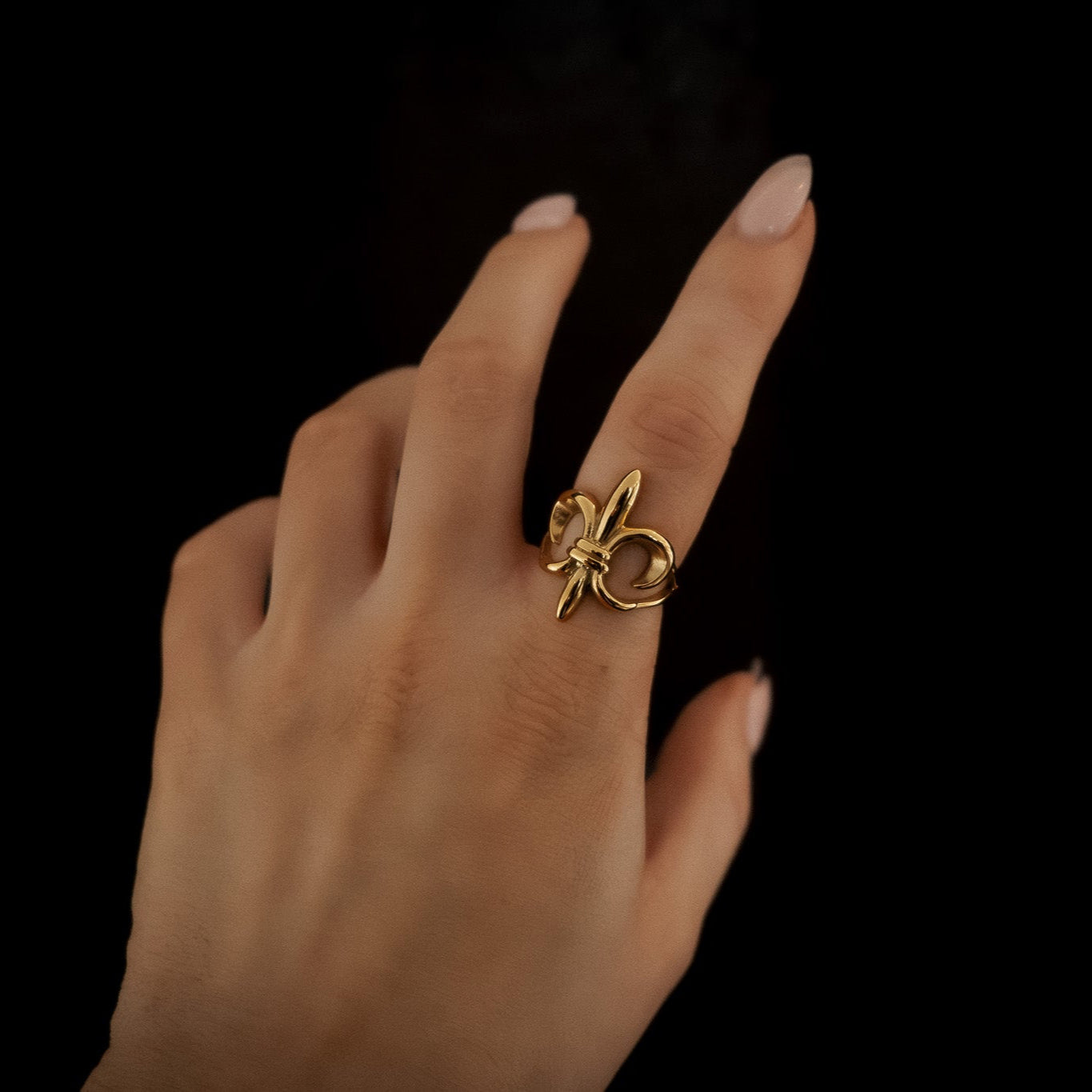 Gold Fleur De Lis Ring - Sweet Cokie 