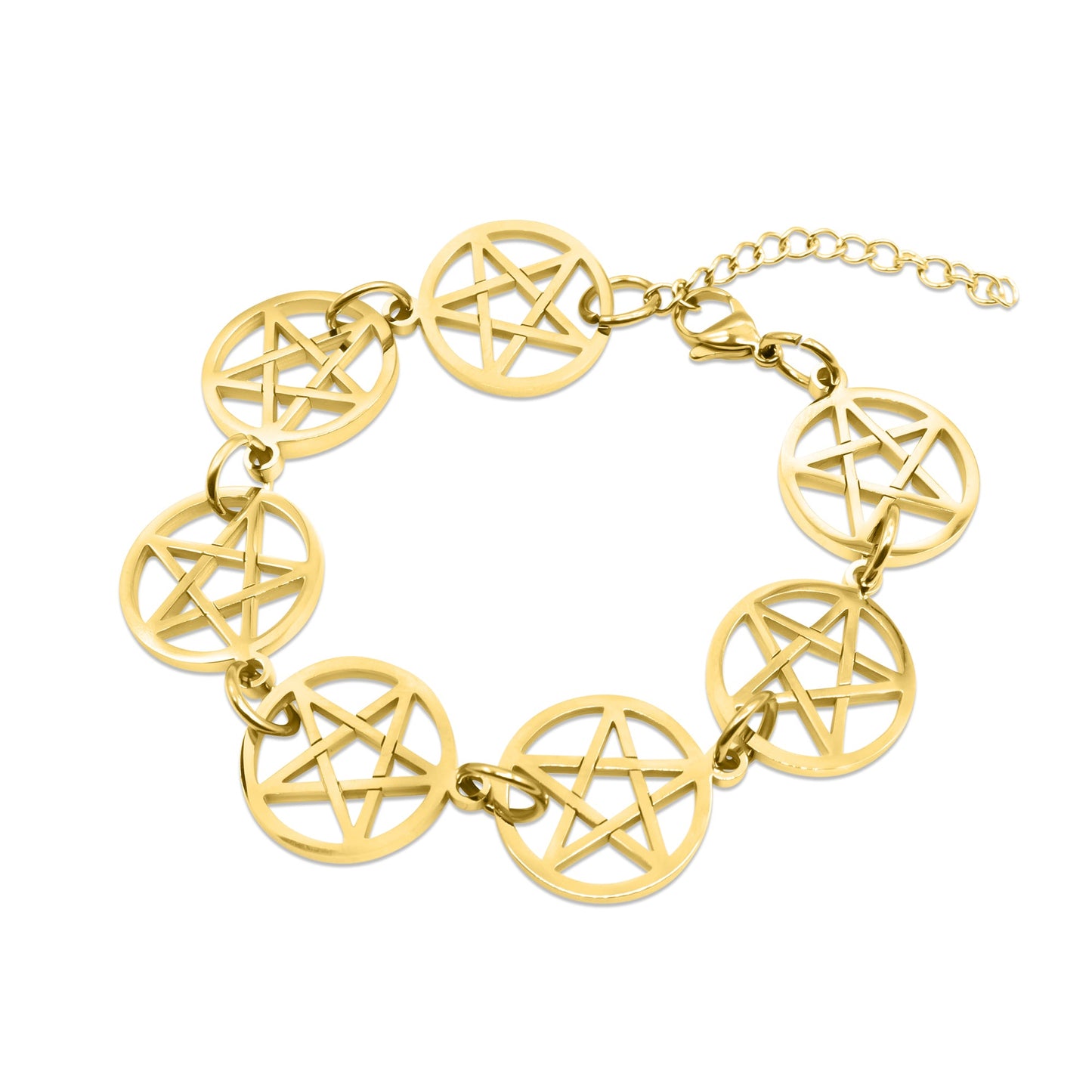Gold Pentacle Bracelet - Sweet Cokie 