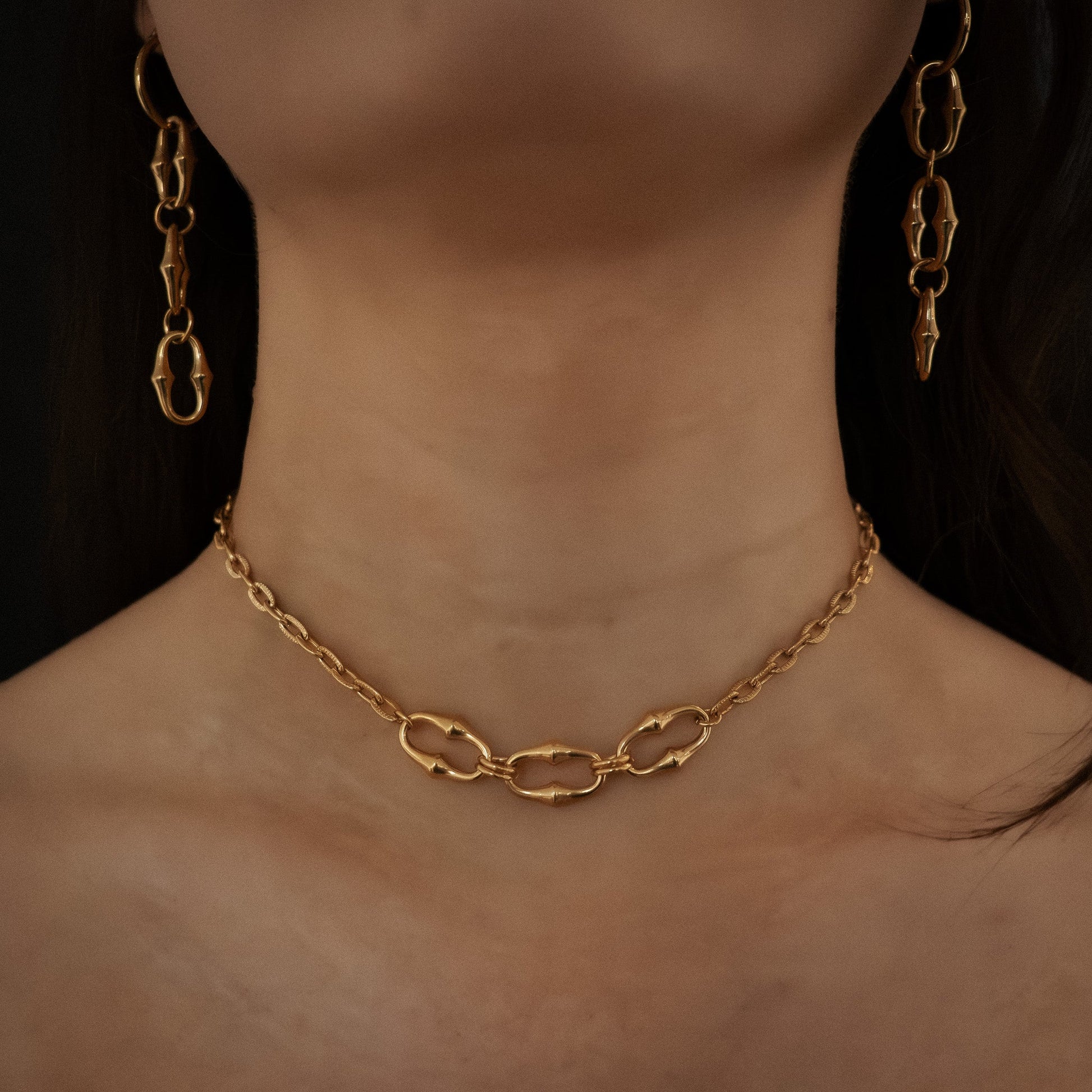 Gold Revenant Choker Necklace - Sweet Cokie 