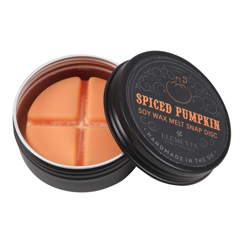 Gothic Gifts Pumpkin Spiced Soy Wax Snap Disc - Sweet Cokie