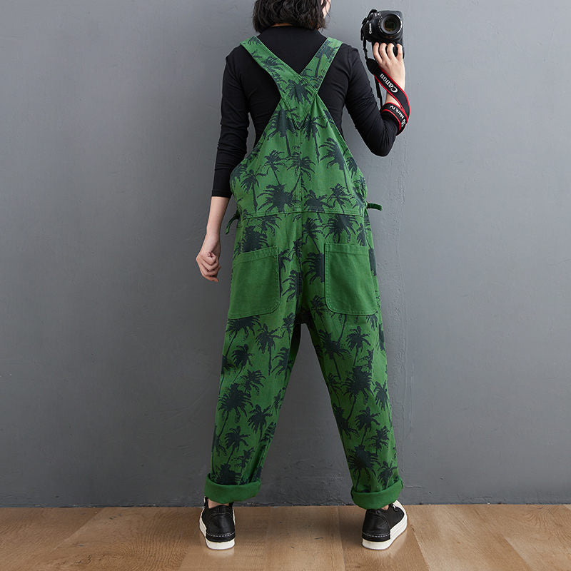 Korean Straight Green Jumpsuit - Sweet Cokie 