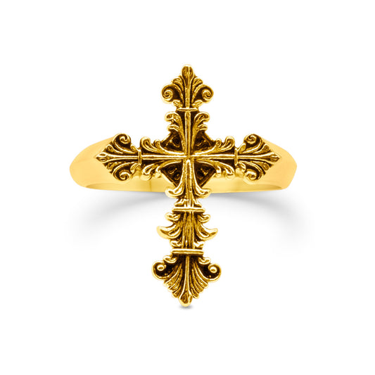 Lament Cross Ring Gold - Sweet Cokie 