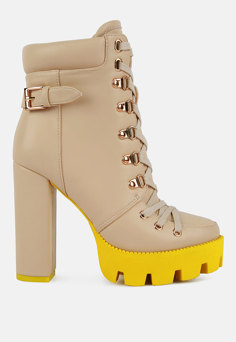 Larch Cushion Collared Biker Boots - Sweet Cokie 