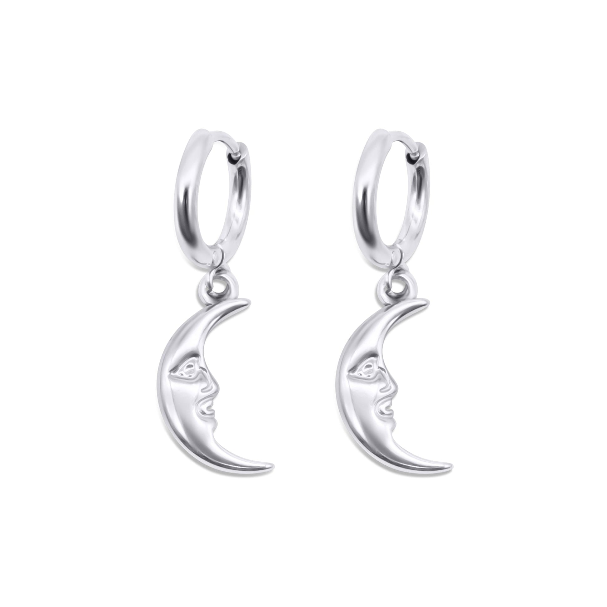 Man in the Moon Hoop Earrings - Sweet Cokie 