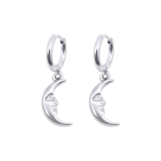Man in the Moon Hoop Earrings - Sweet Cokie 