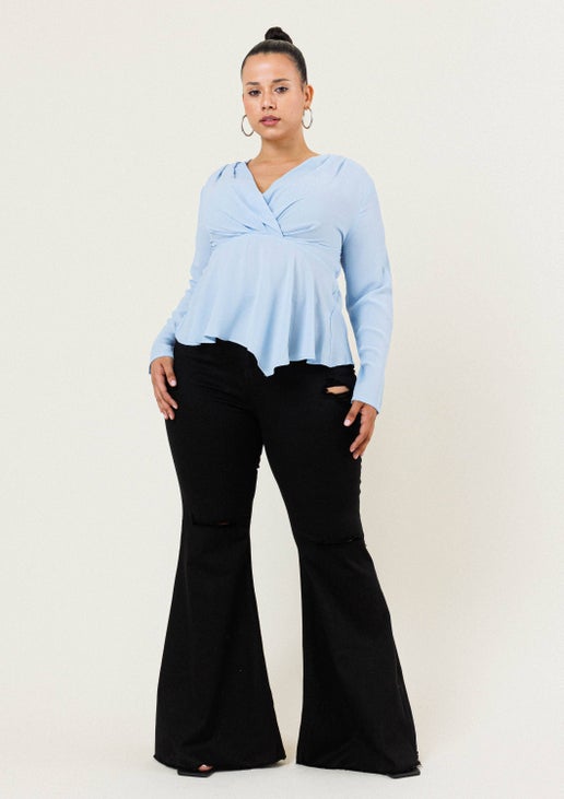 PLUS Swept Away Flare Jeans - Sweet Cokie 