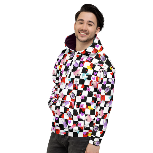 Patterned Hoodie | Yami Kawaii Mochi Mouse - Sweet Cokie 
