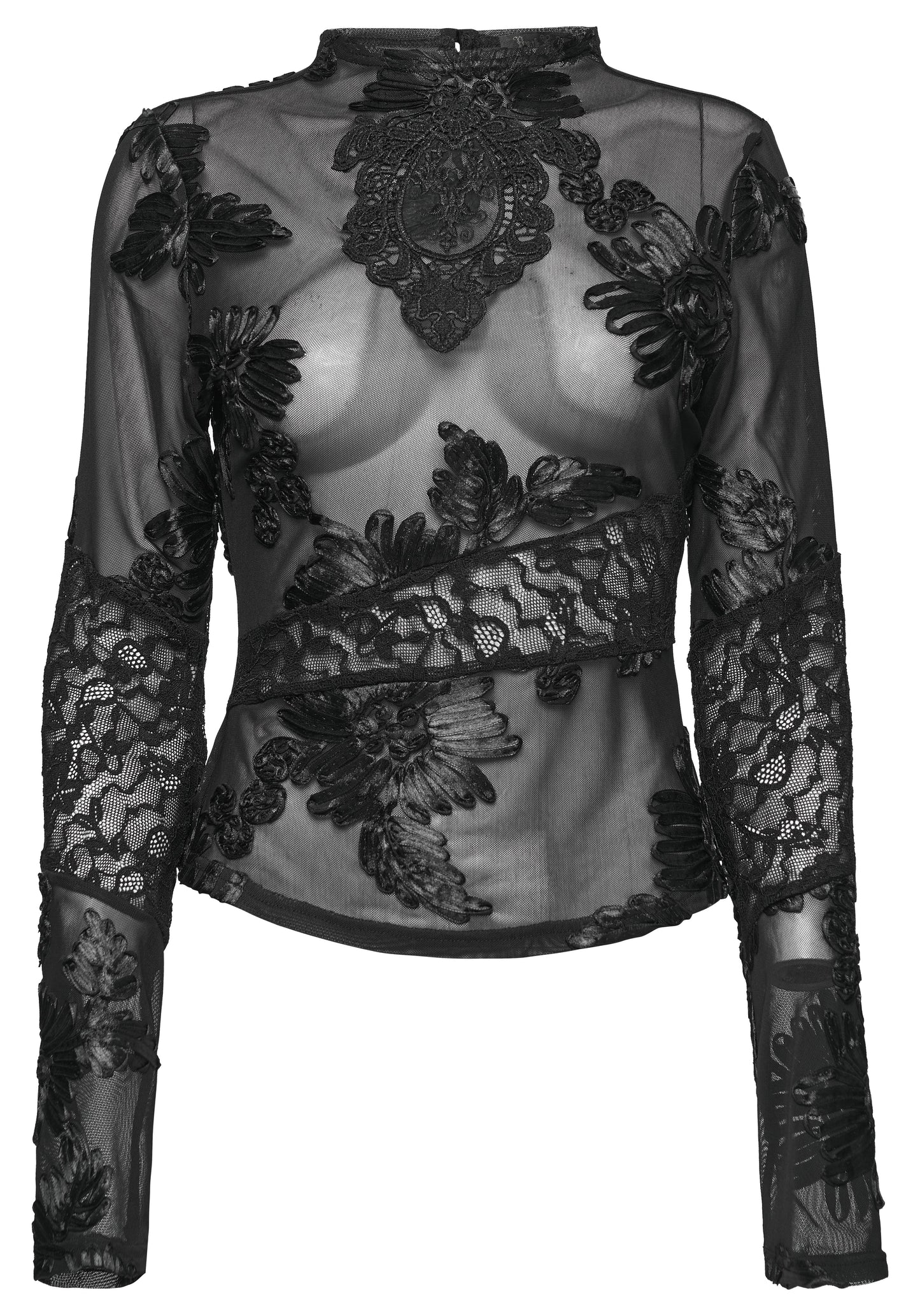 Punk Rave Goth Lace Undershirt - Sweet Cokie