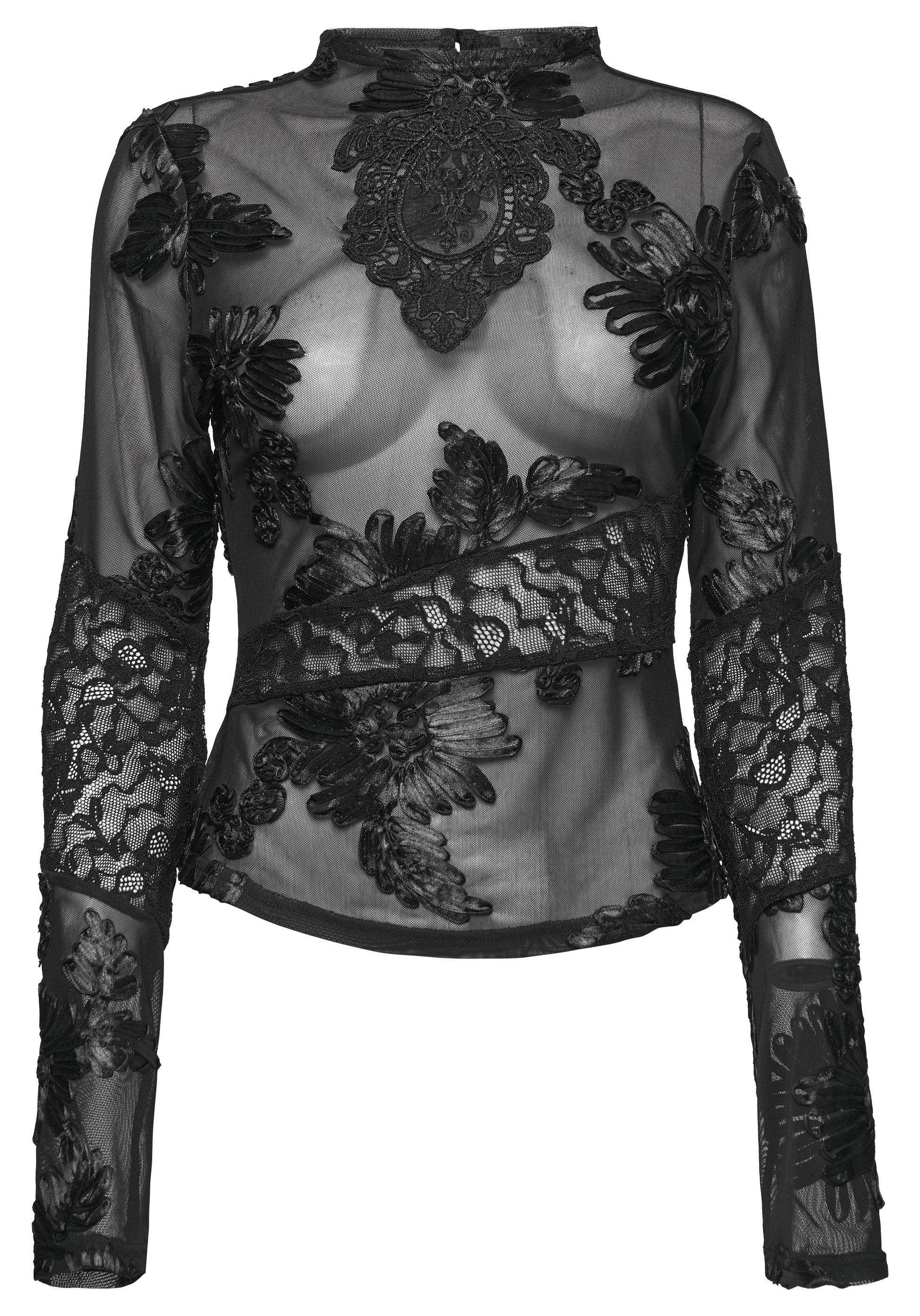 Punk Rave Goth Lace Undershirt - Sweet Cokie