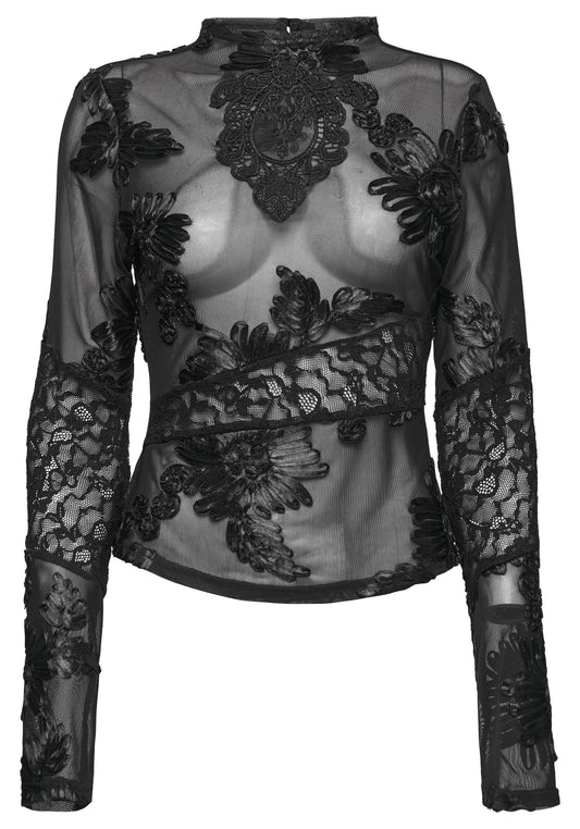 Punk Rave Goth Lace Undershirt - Sweet Cokie