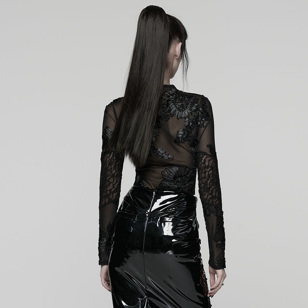 Punk Rave Goth Lace Undershirt - Sweet Cokie