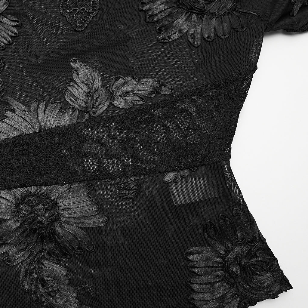 Punk Rave Goth Lace Undershirt - Sweet Cokie