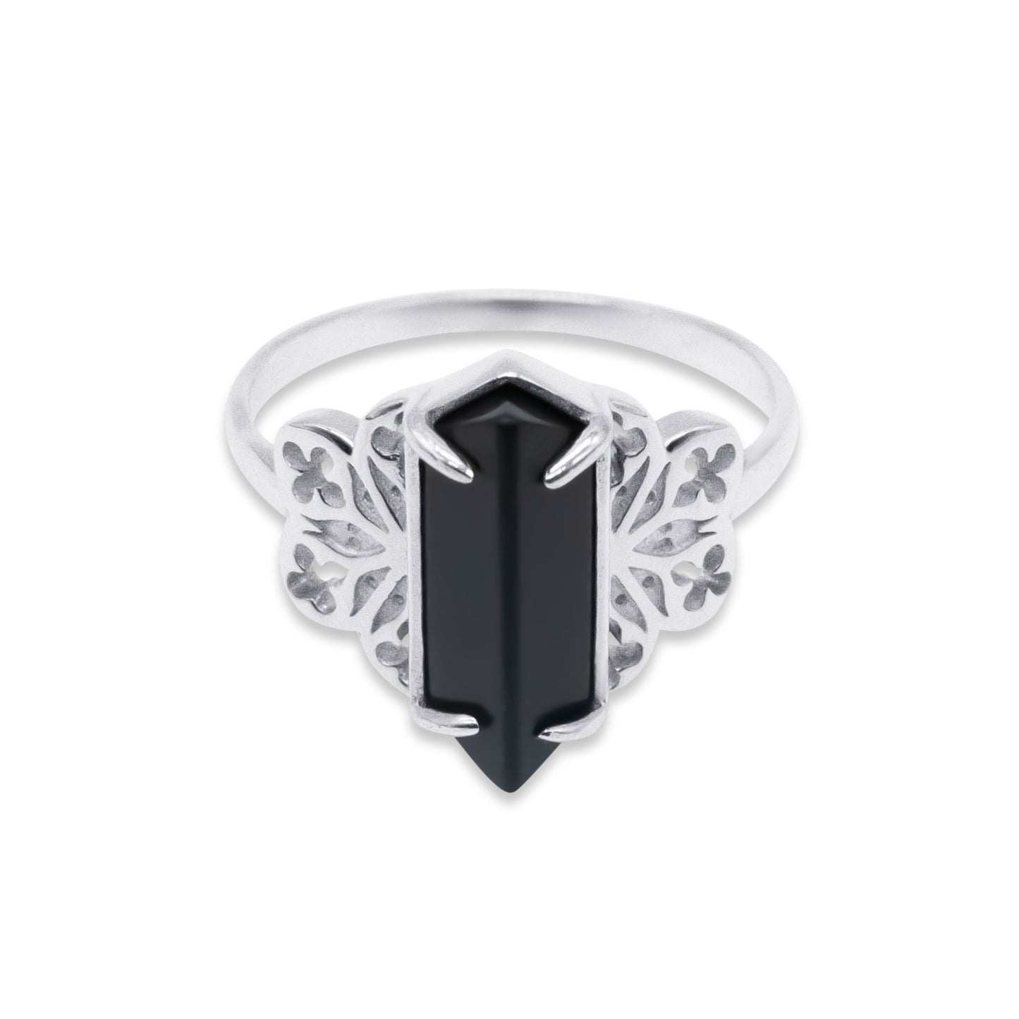 Repent Medieval Black Gemstone Ring - Sweet Cokie 