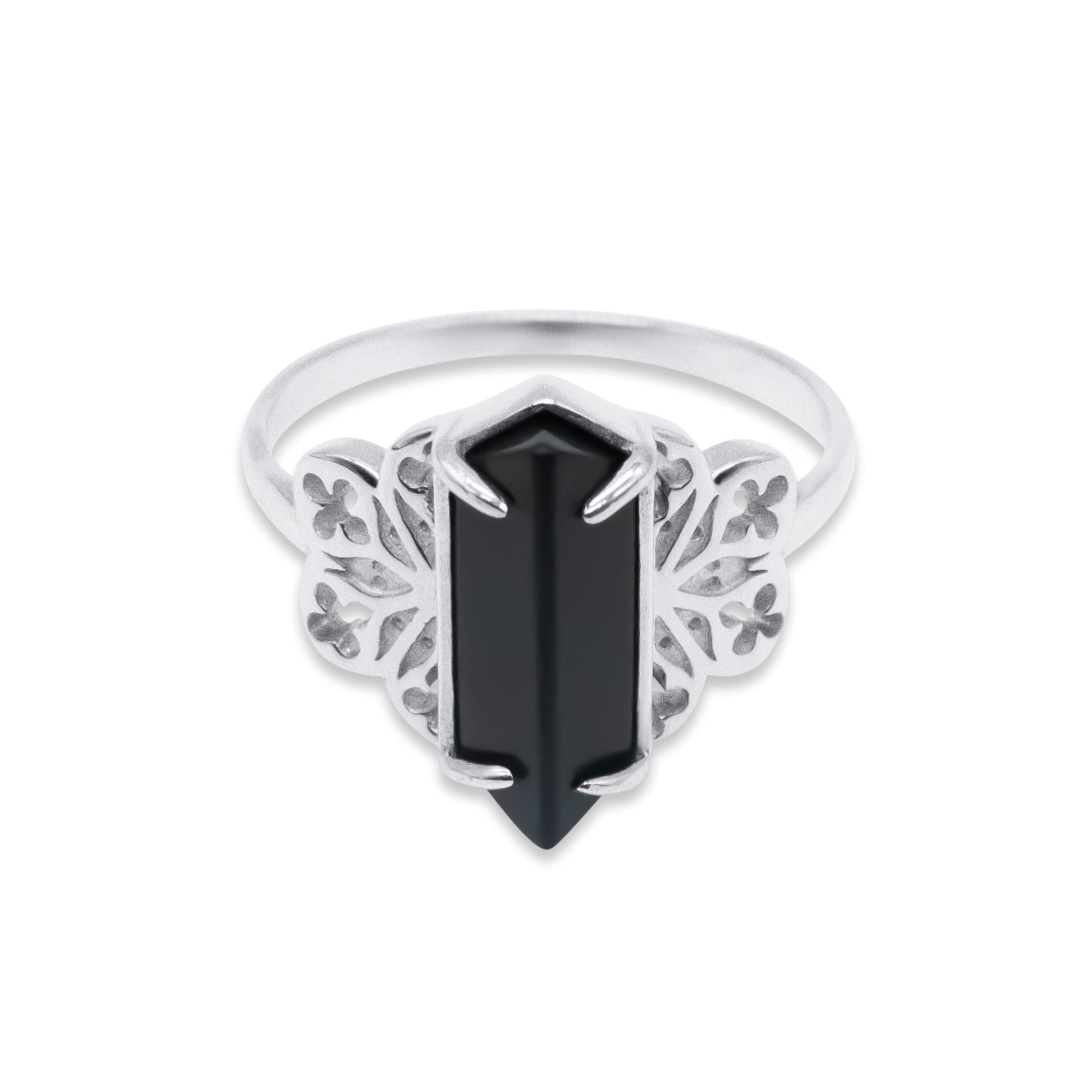 Repent Medieval Black Gemstone Ring - Sweet Cokie 