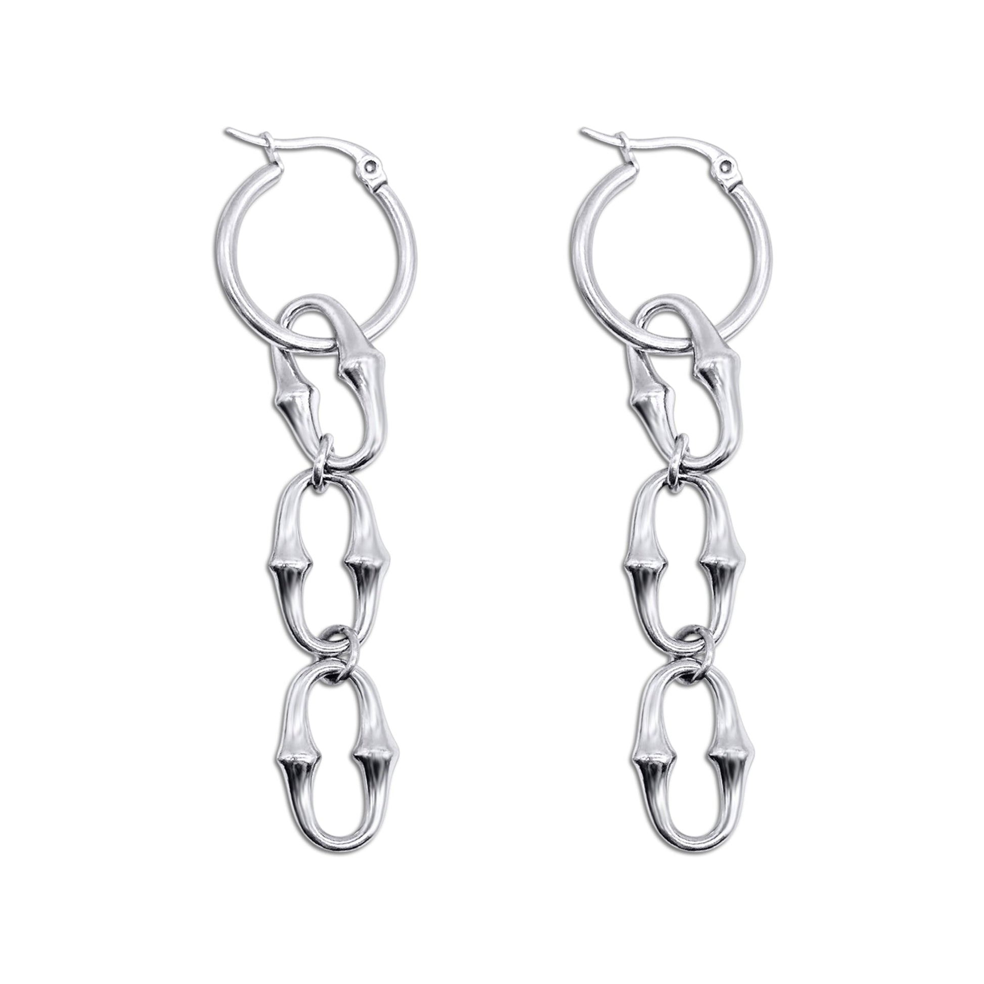 Revenant Chain Hoop Earrings - Sweet Cokie