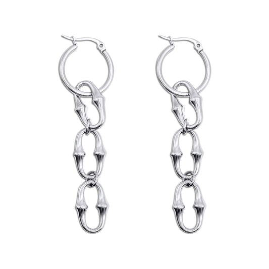 Revenant Chain Hoop Earrings - Sweet Cokie