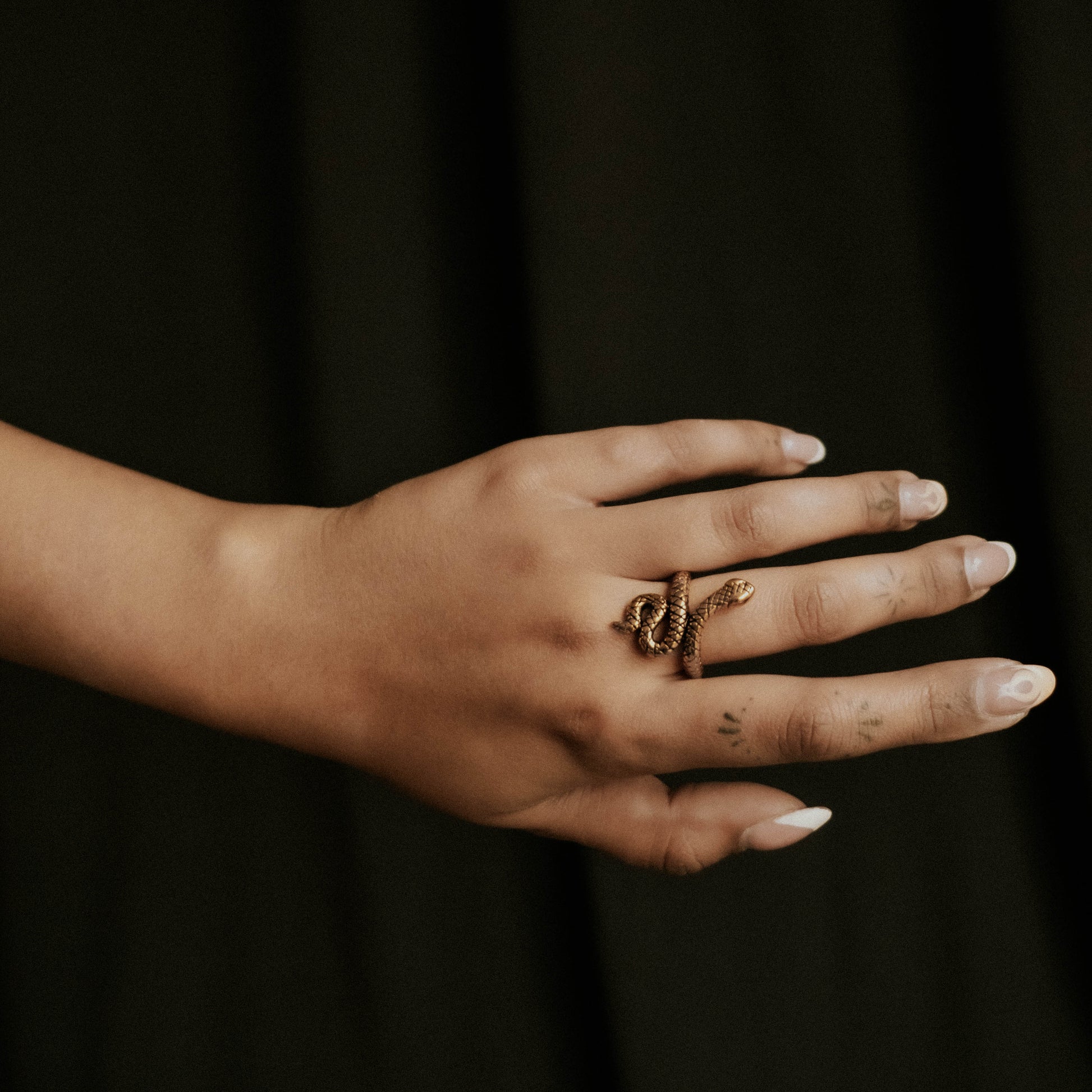 Serpent's Lair Gold Snake Ring - Sweet Cokie 