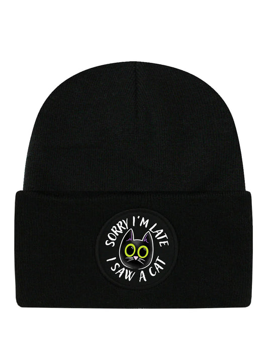 Sorry I'm Late I Saw A Cat Beanie - Sweet Cokie 